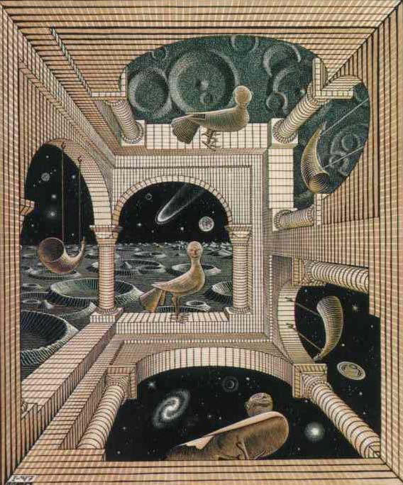 Мориц Корнелис Эшер. Другой мир — Maurits Cornelius Escher. Other World — LINK: Зеркало для НЛО