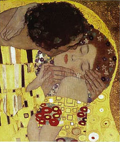 Густав Климт. Поцелуй — Gustav Klimt. Kiss. Osterreichische Galerie, Vienna
