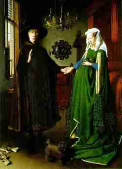 Ян ван Эйк (Jan van Eyck, ок. 1390—1441). Чета Арнольфини. National Gallery, London