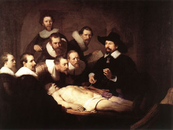 Рембрандт ван Рейн. Урок анатомии — Rembrandt Harmenszoon van Rijn, Anatomy Lecture of Dr. Nicolaes Tulp — Mauritshuis, The Hague